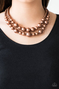 I Double Dare You - copper - Paparazzi necklace - Glitzygals5dollarbling Paparazzi Boutique 