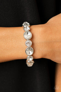Paparazzi Still GLOWING Strong - White Bracelet Life of the Party Exclusive - Glitzygals5dollarbling Paparazzi Boutique 