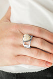 Paparazzi Rule With Your Heart White Ring - Glitzygals5dollarbling Paparazzi Boutique 