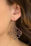 Paparazzi “Elaborate Scheme” Copper Earrings - Glitzygals5dollarbling Paparazzi Boutique 