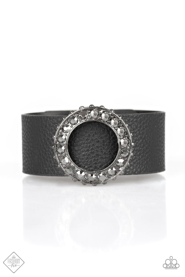 Paparazzi “Rebel Razzle” Black Bracelet Fashion Fix Exclusive - Glitzygals5dollarbling Paparazzi Boutique 