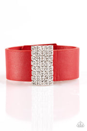 Paparazzi Walk the Catwalk Red Urban Bracelet - Glitzygals5dollarbling Paparazzi Boutique 