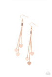 Higher Love - rose gold - Paparazzi earrings - Glitzygals5dollarbling Paparazzi Boutique 