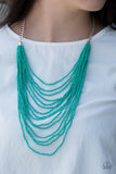 Paparazzi Bora Bombora Blue Seed Bead Necklace - Glitzygals5dollarbling Paparazzi Boutique 