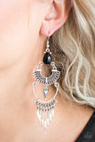 Progressively Pioneer Earring Black - Glitzygals5dollarbling Paparazzi Boutique 
