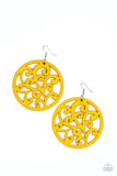 Paparazzi Jewelry Earrings Fresh Off The Vine - Yellow - Glitzygals5dollarbling Paparazzi Boutique 