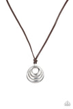 Desert Spiral - silver - Paparazzi mens necklace - Glitzygals5dollarbling Paparazzi Boutique 