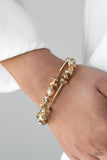 Paparazzi Get The GLOW On The Road - Gold - Opaque Crystal - Stretchy Bands - Bracelets - Glitzygals5dollarbling Paparazzi Boutique 