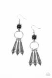 Paparazzi Earring ~ Prana Paradise - Black - Glitzygals5dollarbling Paparazzi Boutique 