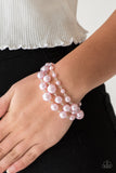 Paparazzi Until The End of Timeless Pink Pearl Bracelet - Glitzygals5dollarbling Paparazzi Boutique 