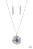 Targeted Tranquility Purple ~ Paparazzi Necklace - Glitzygals5dollarbling Paparazzi Boutique 