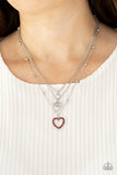 Never Miss A Beat - red - Paparazzi necklace - Glitzygals5dollarbling Paparazzi Boutique 
