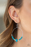 Paparazzi Retro Rural Blue Earrings - Glitzygals5dollarbling Paparazzi Boutique 