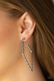 Geo Grunge - silver - Paparazzi earrings - Glitzygals5dollarbling Paparazzi Boutique 