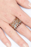 Angelic Architecture Brown ~ Paparazzi Ring - Glitzygals5dollarbling Paparazzi Boutique 