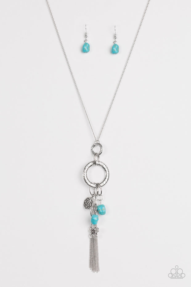 Paparazzi Tour de Desert Blue Necklace - Glitzygals5dollarbling Paparazzi Boutique 