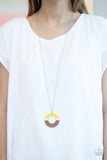 Paparazzi Accessories - Sail Into The Sunset - Yellow & Silver Necklace - Glitzygals5dollarbling Paparazzi Boutique 