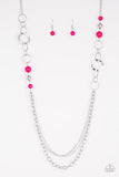 Paparazzi Modern Motley - Pink Necklace - Glitzygals5dollarbling Paparazzi Boutique 