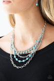 Ground Forces - blue - Paparazzi necklace - Glitzygals5dollarbling Paparazzi Boutique 