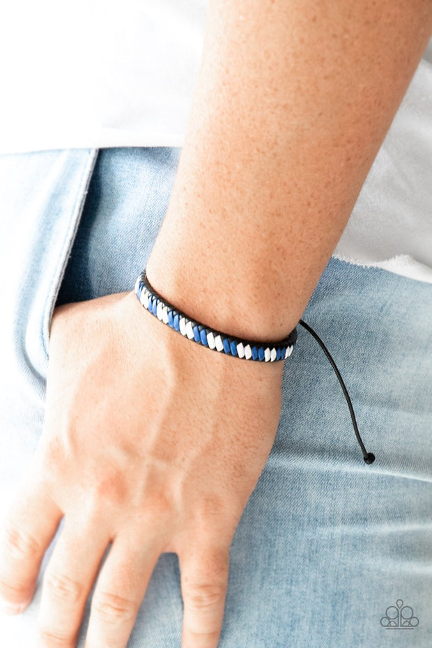 Paparazzi Adventure Attitude Blue Bracelet - Glitzygals5dollarbling Paparazzi Boutique 