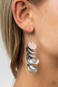 Paparazzi Now You SEQUIN It - Silver Earrings Life of the Party Exclusive - Glitzygals5dollarbling Paparazzi Boutique 