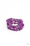 Paparazzi Nice GLOWING! - Purple - Bracelet - Glitzygals5dollarbling Paparazzi Boutique 