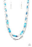 Tidal Trendsetter Blue ~ Paparazzi Necklace - Glitzygals5dollarbling Paparazzi Boutique 