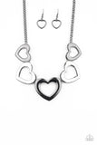 Paparazzi Hearty Hearts - Multi - Heart Silhouettes - Necklace and matching Earrings - Glitzygals5dollarbling Paparazzi Boutique 