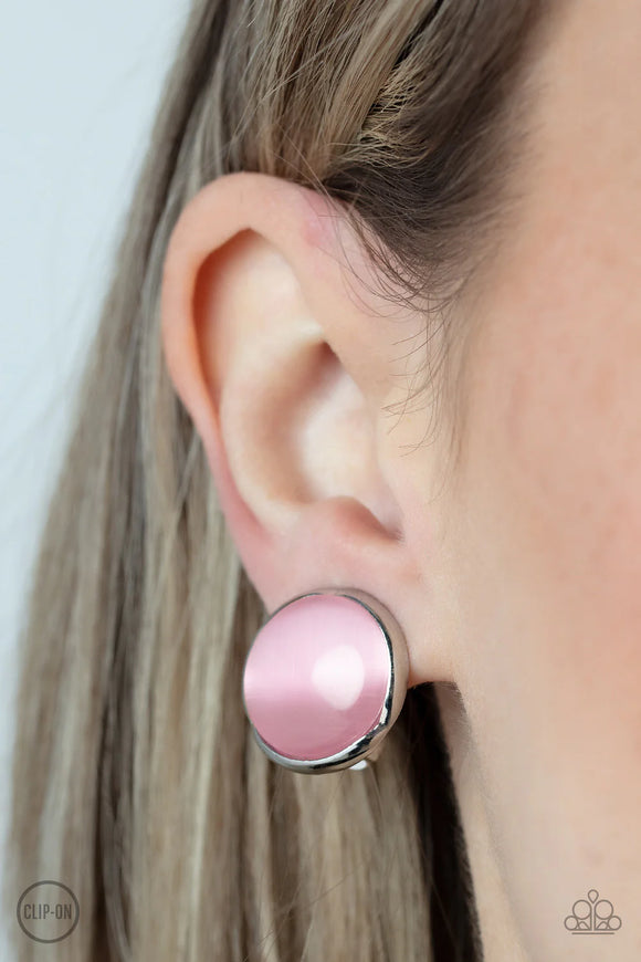 Cool Pools Pink ~ Paparazzi Earring - Glitzygals5dollarbling Paparazzi Boutique 