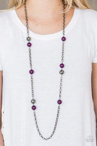 Fashion Fad - purple - Paparazzi necklace - Glitzygals5dollarbling Paparazzi Boutique 