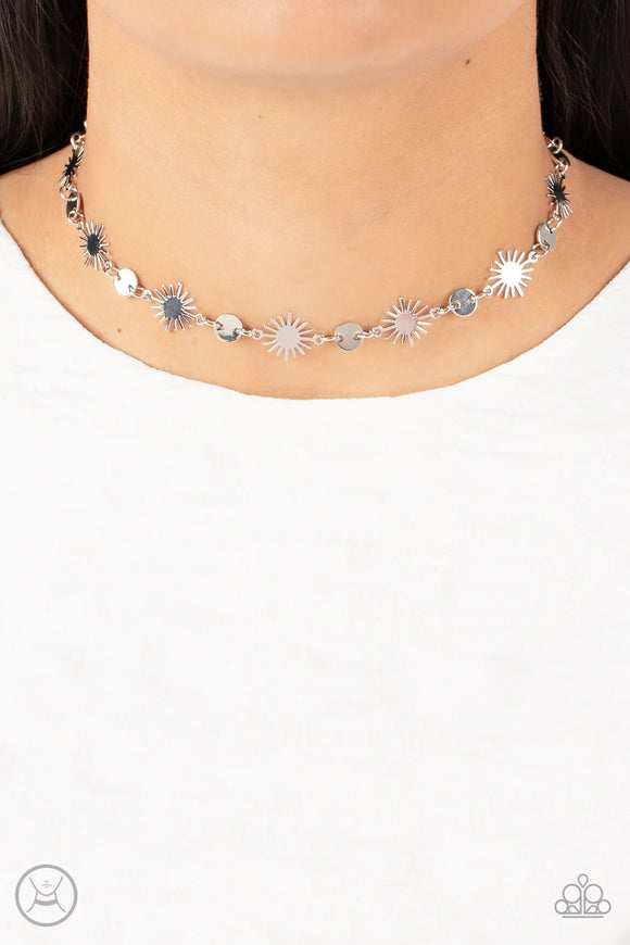 Astro Goddess Silver ~ Paparazzi Necklace - Glitzygals5dollarbling Paparazzi Boutique 
