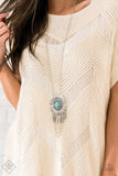 Paparazzi Desert Culture - Blue - Turquoise Stone - Necklace - Trend Blend / Fashion Fix Exclusive June 2020 - Glitzygals5dollarbling Paparazzi Boutique 