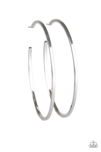 Paparazzi Perfect Shine - Silver - Large Hoop Earrings - Glitzygals5dollarbling Paparazzi Boutique 