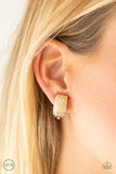 Paparazzi Cirque Du Couture - Gold - Rippling Textures - Clip On Earrings - Glitzygals5dollarbling Paparazzi Boutique 