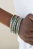 Paparazzi “This Time With Attitude” Green Urban Bracelet - Glitzygals5dollarbling Paparazzi Boutique 