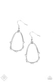 Paparazzi Earring ~ Ready or YACHT - White - Glitzygals5dollarbling Paparazzi Boutique 