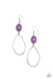 Adventurous Allure Purple ~ Paparazzi Earring - Glitzygals5dollarbling Paparazzi Boutique 