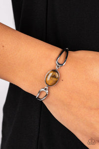 A Quarter Past Zen Brown ~ Paparazzi Bracelet - Glitzygals5dollarbling Paparazzi Boutique 