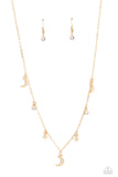 Lunar Lagoon Gold ~ Paparazzi Necklace - Glitzygals5dollarbling Paparazzi Boutique 