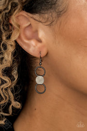 Paparazzi Net Result - Black Gunmetal - Necklace & Earrings - Trend Blend / Fashion Fix March 2020 - Glitzygals5dollarbling Paparazzi Boutique 
