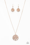 Paparazzi Save The Trees - Rose Gold - Tree of Life Necklace & Matching Earrings - Glitzygals5dollarbling Paparazzi Boutique 