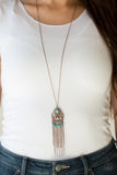Paparazzi Whimsically Western - Copper Turquoise Stone - Necklace - Glitzygals5dollarbling Paparazzi Boutique 