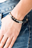 Paparazzi Downright Dressy - Black Stretch Bracelet - Glitzygals5dollarbling Paparazzi Boutique 