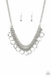 Paparazzi Ring Leader Radiance - Silver -Necklace & Earrings - Glitzygals5dollarbling Paparazzi Boutique 