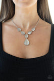 Paparazzi Necklace ~ Dewy Decadence - White - Glitzygals5dollarbling Paparazzi Boutique 