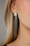 Paparazzi Earring ~ Level Up - Black - Glitzygals5dollarbling Paparazzi Boutique 