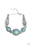 Paparazzi  Serenely Southern - Blue Turquoise Bracelet - Glitzygals5dollarbling Paparazzi Boutique 