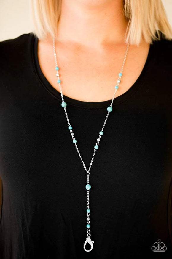 Modern Mountaineer Blue ~ Paparazzi Necklace - Glitzygals5dollarbling Paparazzi Boutique 