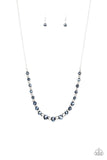 Paparazzi Stratosphere Sparkle - Blue - Textured Silver Accents - Necklace and matching Earrings - Glitzygals5dollarbling Paparazzi Boutique 