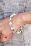 Paparazzi Chicly Celebrity - White Pearls - Coil Infinity Wrap Bracelet - Trend Blend Fashion Fix Exclusive October 2021 - Glitzygals5dollarbling Paparazzi Boutique 